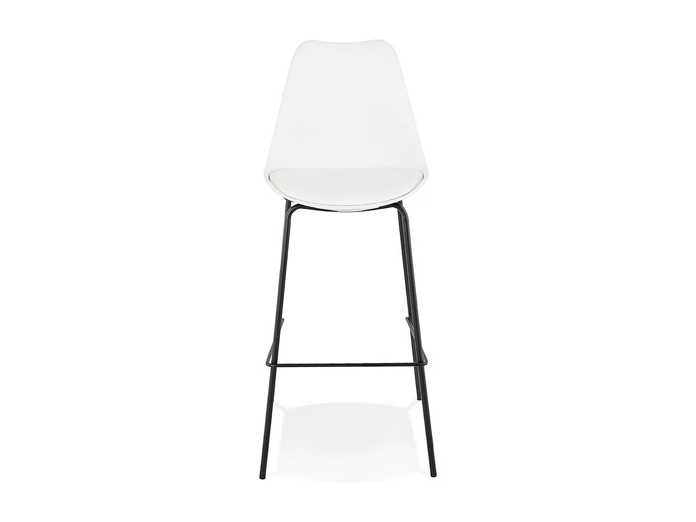 Tabouret de Bar Design "Mitchell" 115cm Blanc & Noir