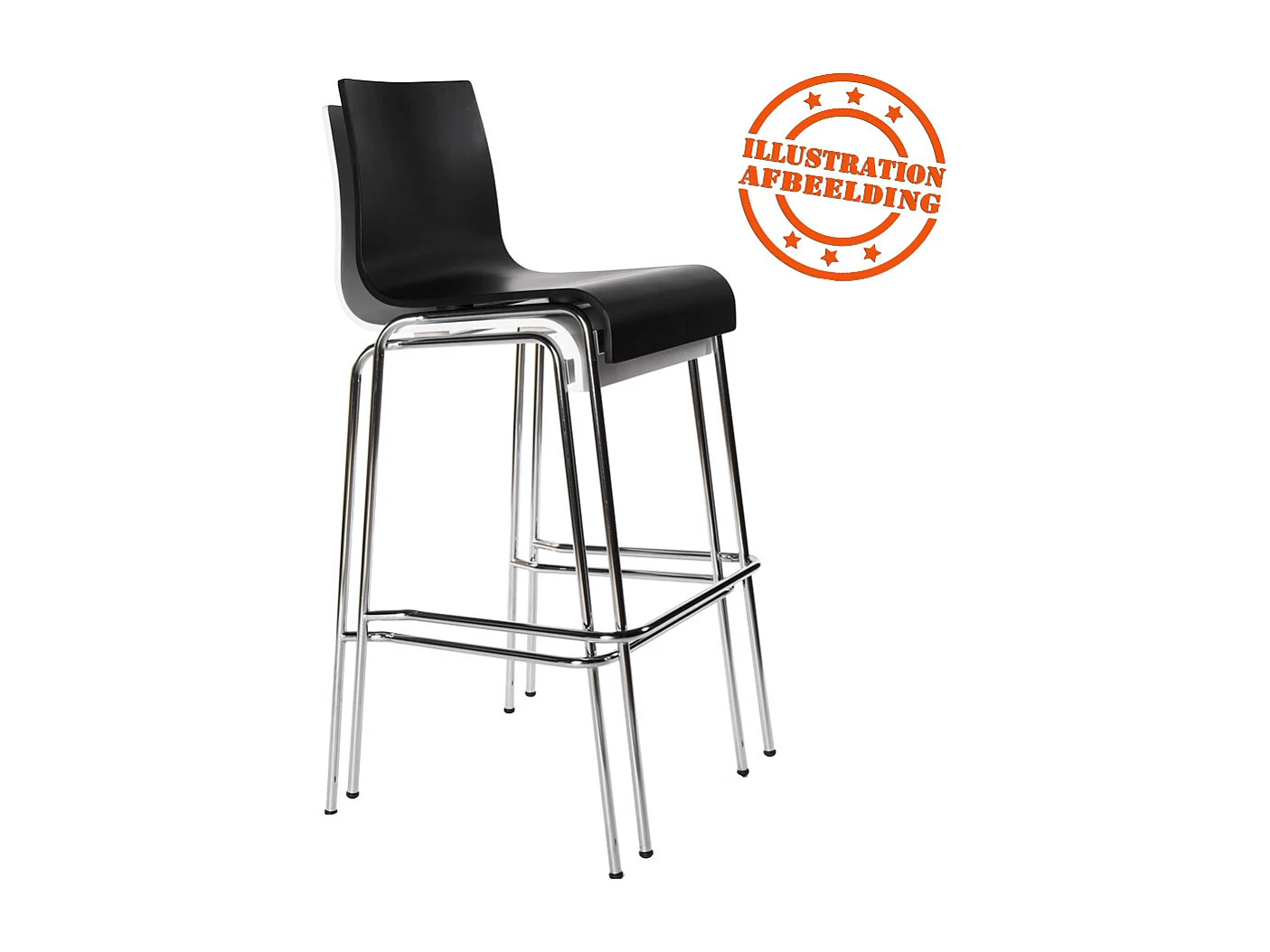 Hoher Hocker - KWATRO - wit - 50x49x104 cm