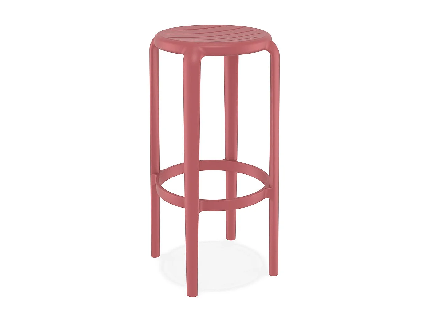 Barhocker für den Innen- und Außenbereich - PEYA - rood - 36x36x75 cm