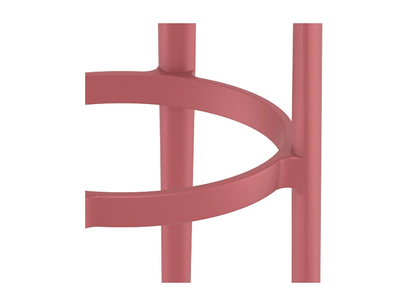 Barhocker für den Innen- und Außenbereich - PEYA - rood - 36x36x75 cm