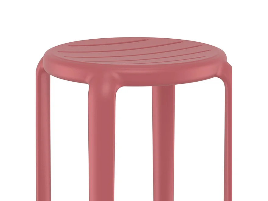 Barhocker für den Innen- und Außenbereich - PEYA - rood - 36x36x75 cm