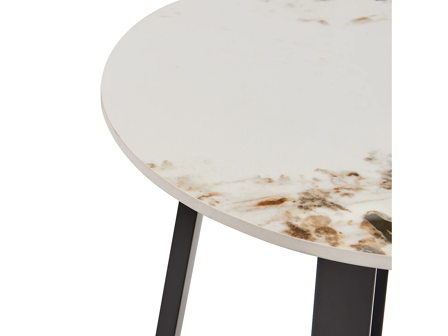 Stolik pomocniczy IVINS Ceramika Czarny