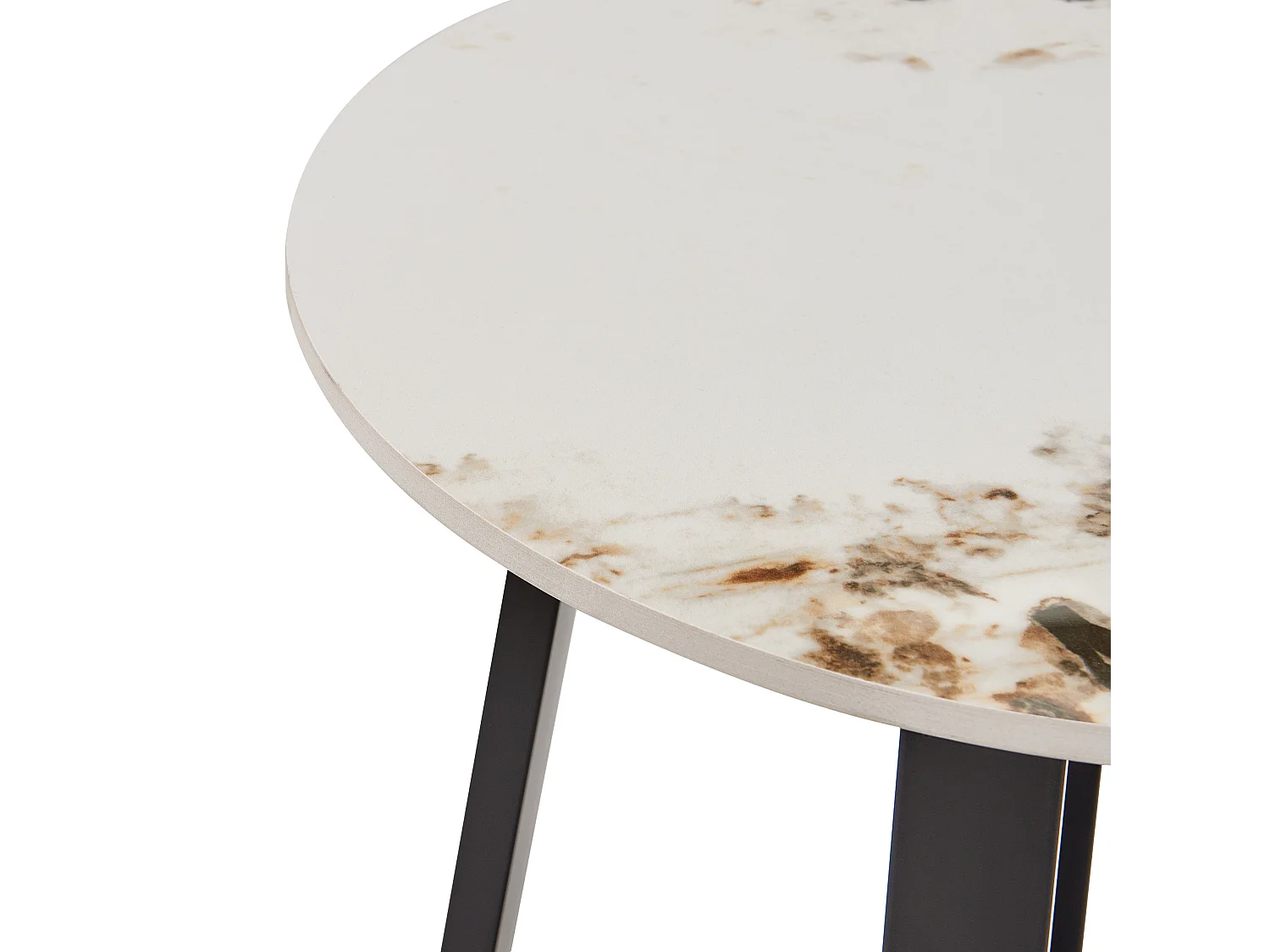 Table d'appoint IVINS Céramique Noir