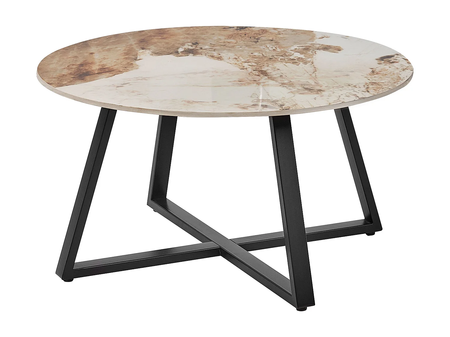 Table basse IVINS Céramique Marbre blanc