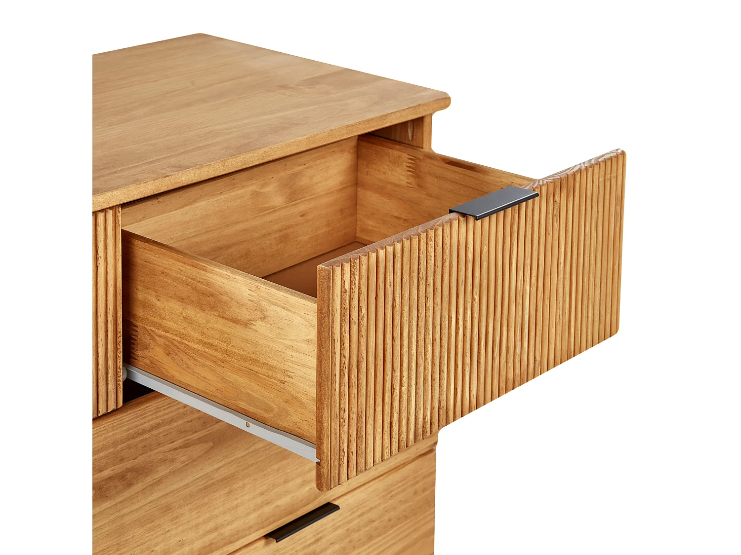 Commode à 4 tiroirs TIMMINS Bois de pin Marron