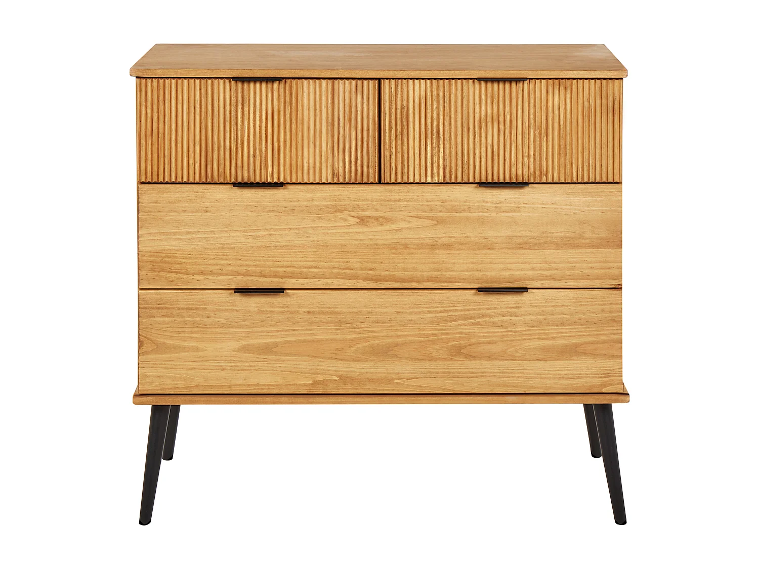 Commode à 4 tiroirs TIMMINS Bois de pin Marron