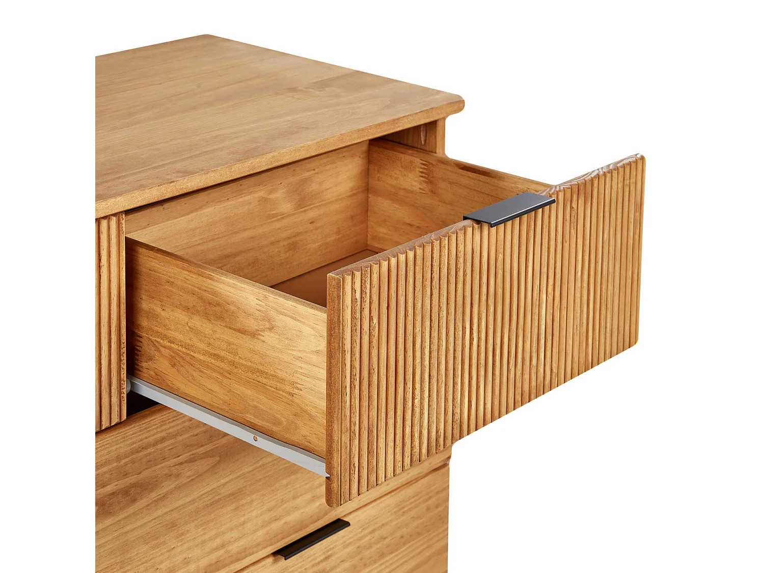 Commode à 4 tiroirs TIMMINS Bois de pin Marron