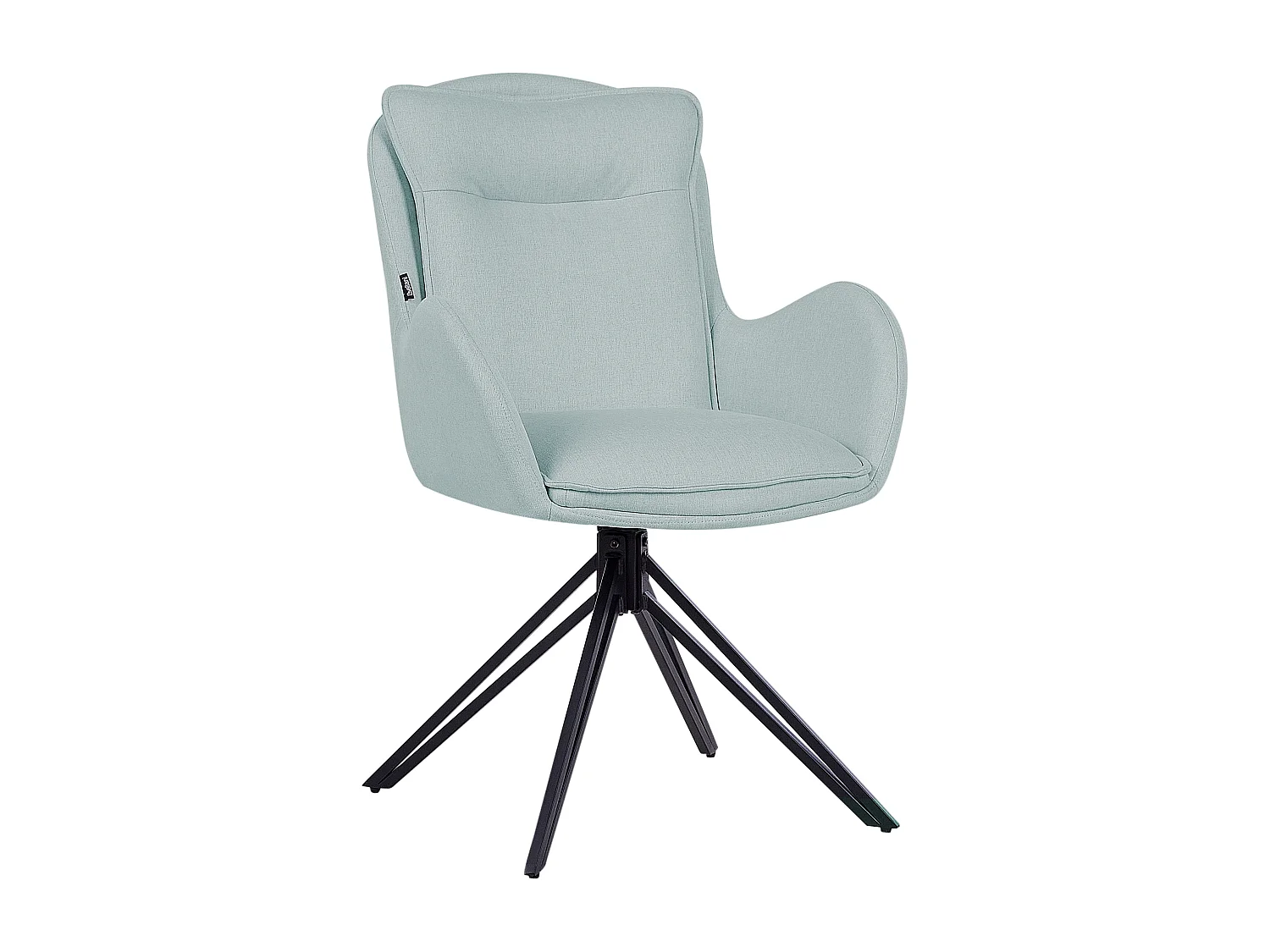 Lot de 2 chaises de salle à manger AVELAR Tissu Bleu clair
