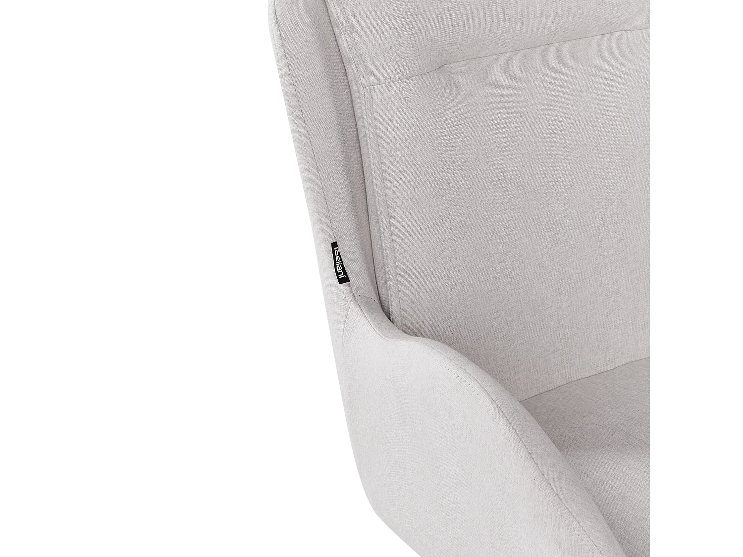 Conjunto de 2 cadeiras de jantar AVELAR Creme claro