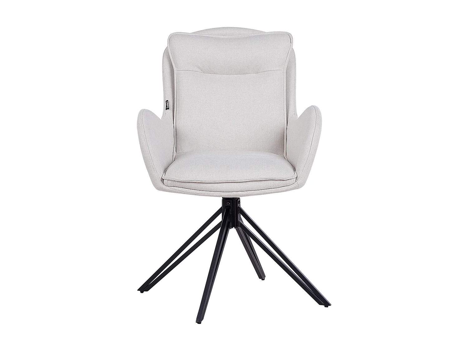 Esszimmerstuhl 2er Set drehbar AVELAR Hellbeige