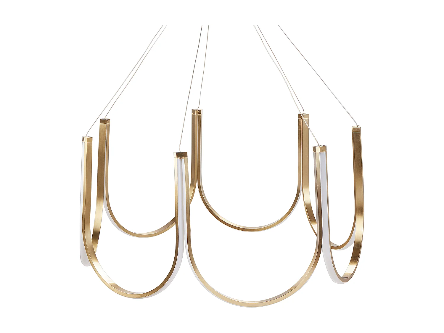 LED Kronleuchter PERQUENO Metall Gold