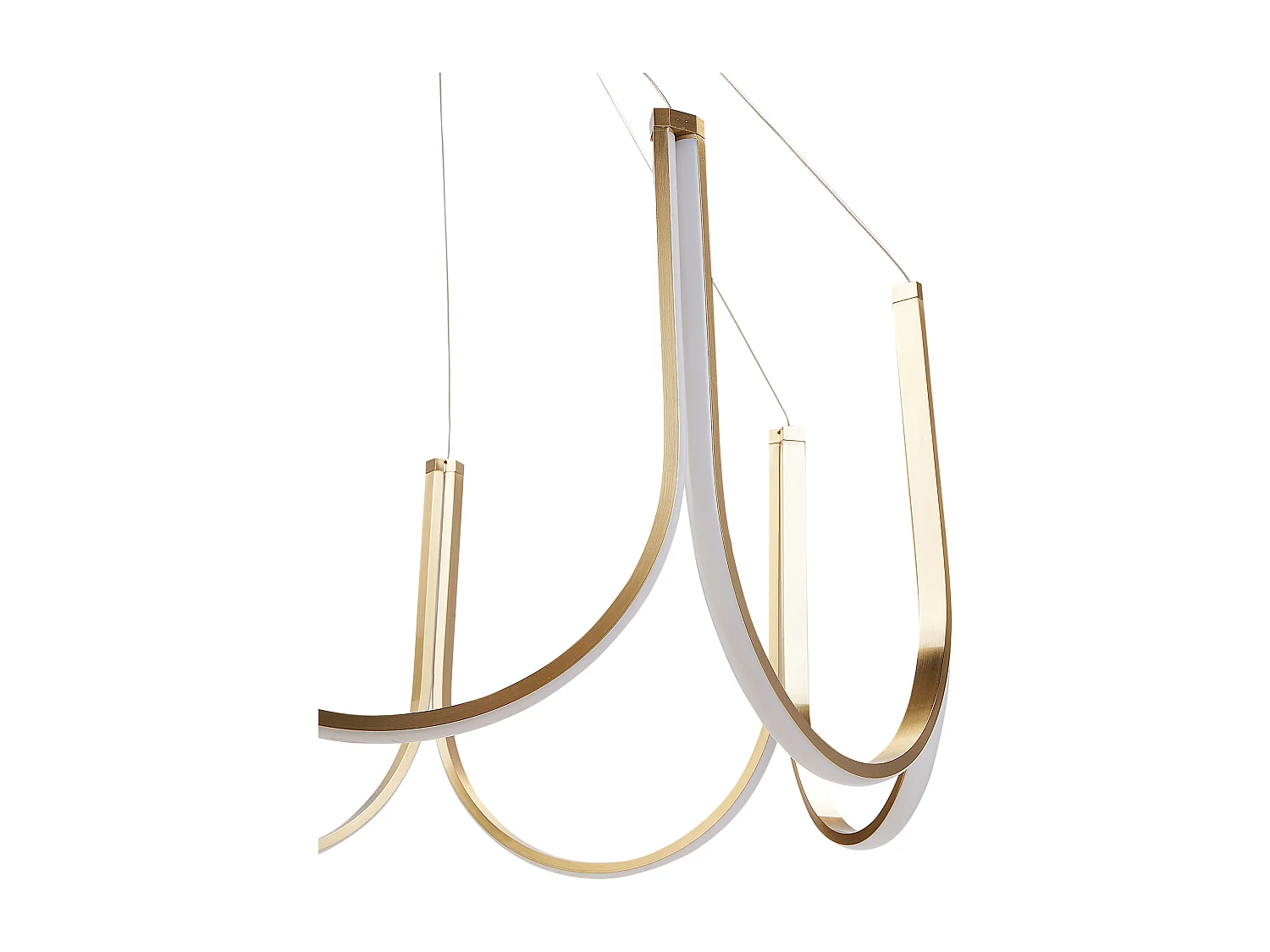 LED Kronleuchter PERQUENO Metall Gold