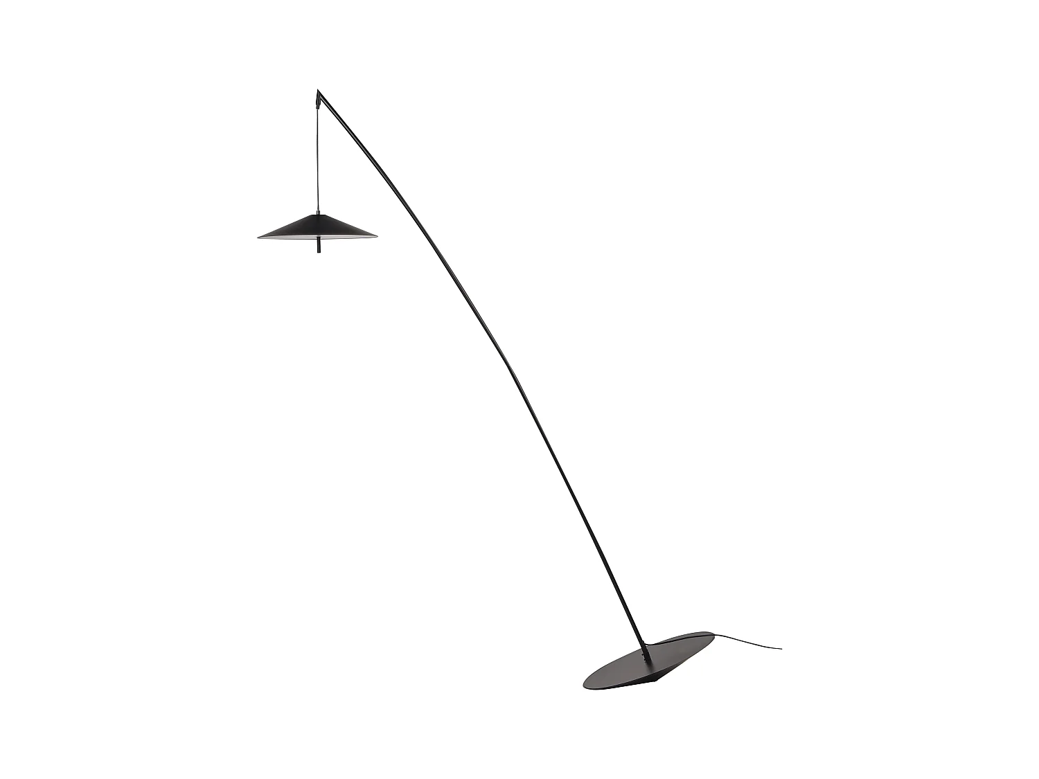 Lampadaire LED COMALIE Métal Noir