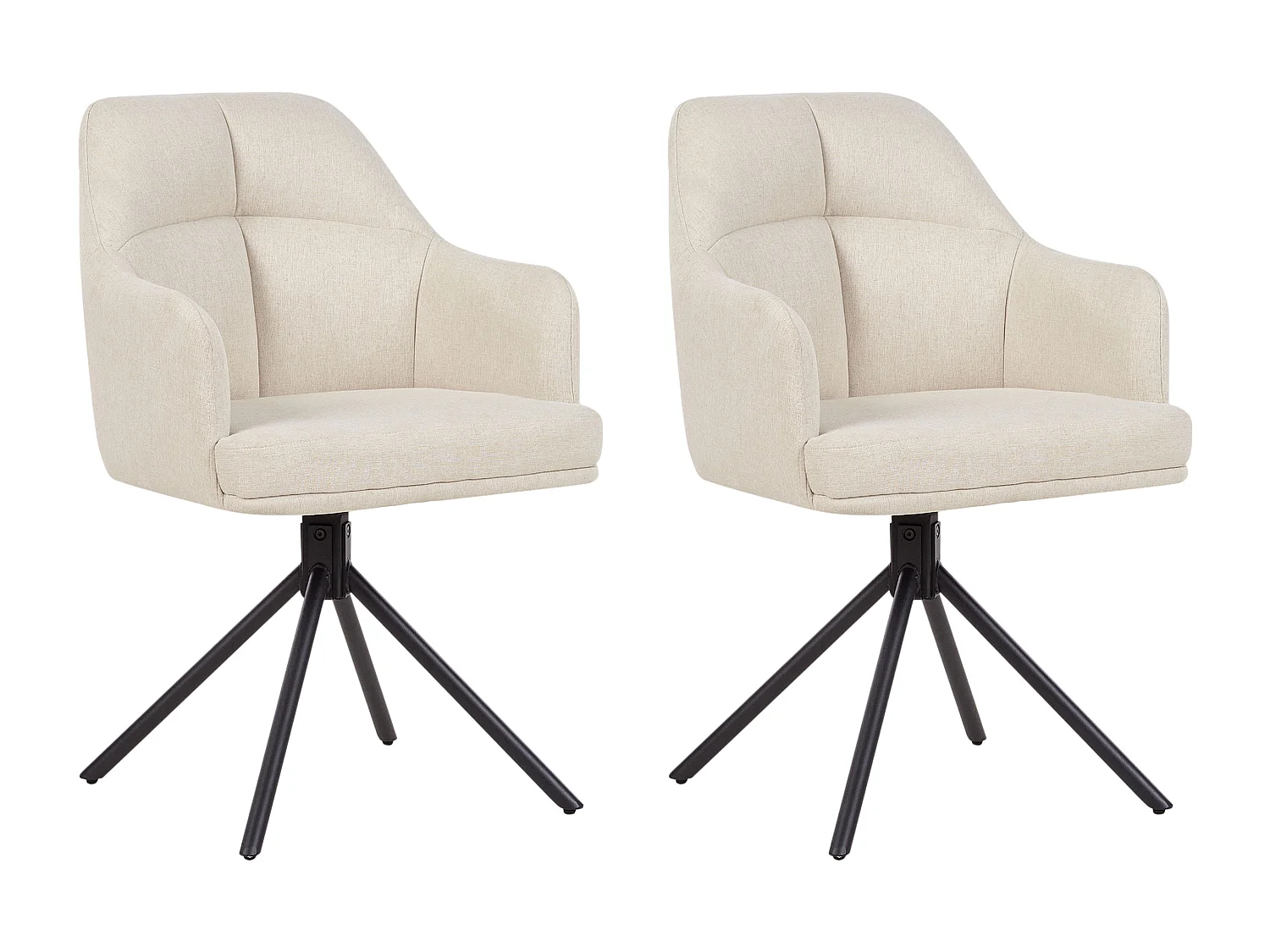 Set di 2 sedie da pranzo MIRA Beige