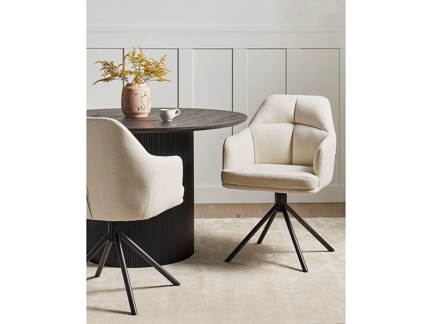 Set di 2 sedie da pranzo MIRA Beige