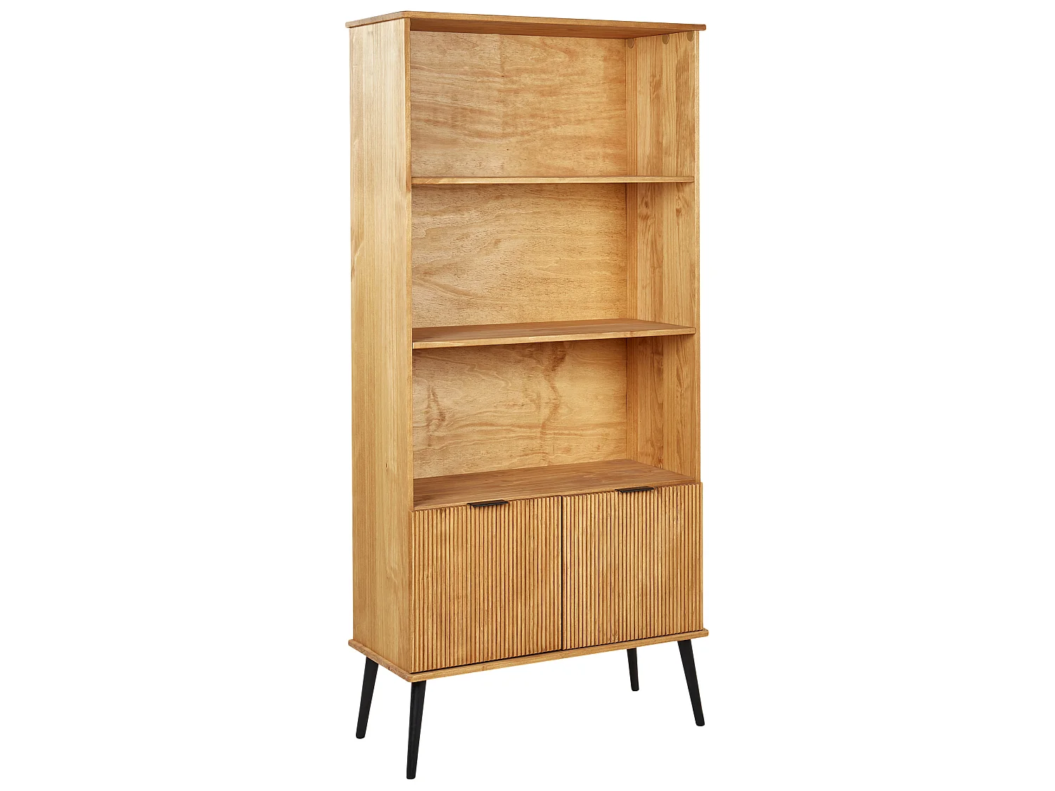 Bookcase TIMMINS Pine Wood 190 cm Brown