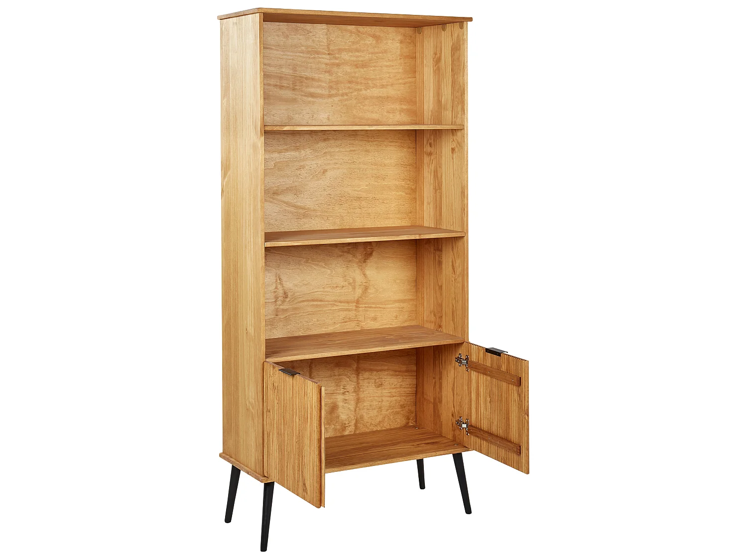 Bookcase TIMMINS Pine Wood 190 cm Brown