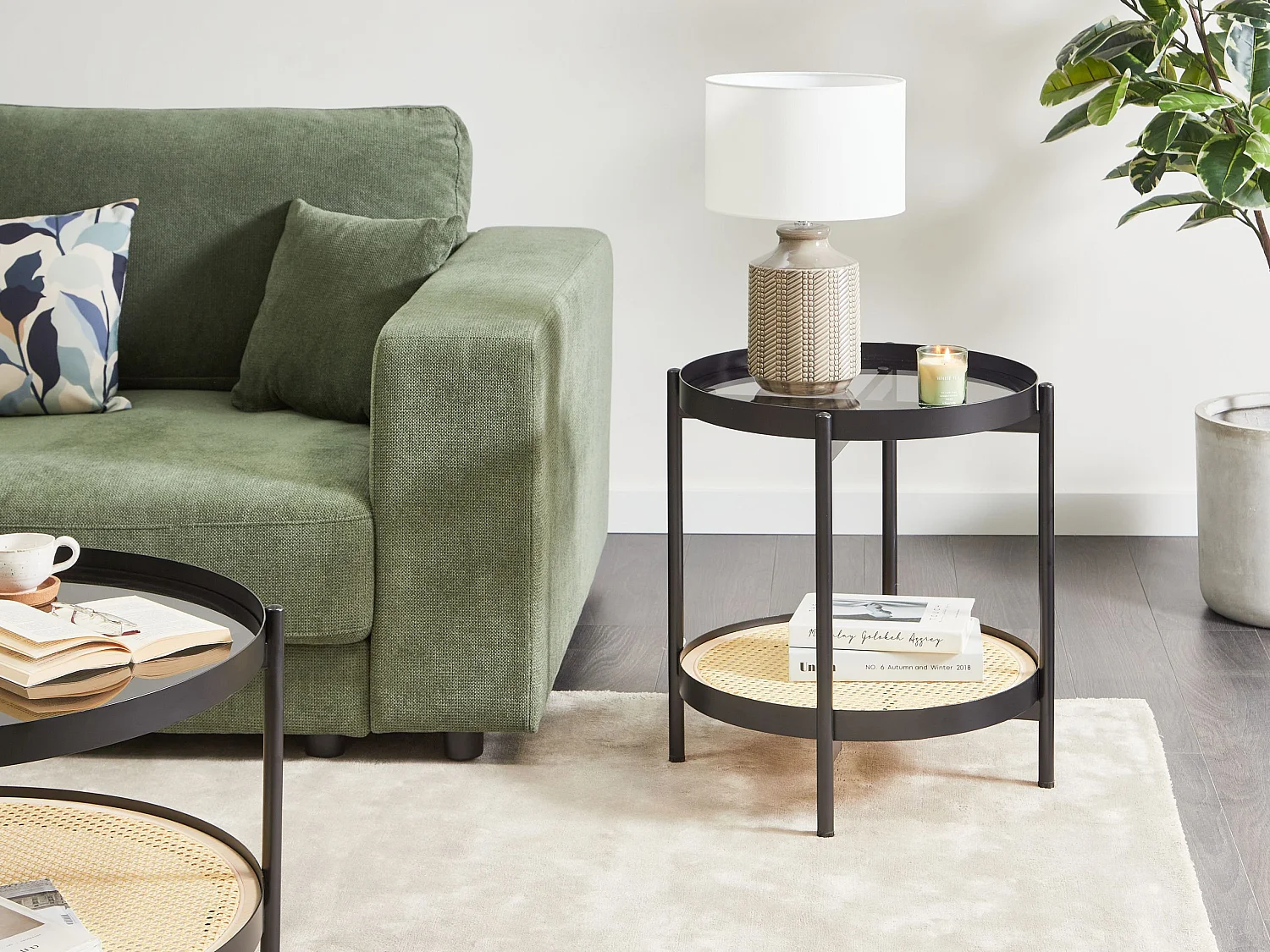 Table d'appoint RENO Métal Noir