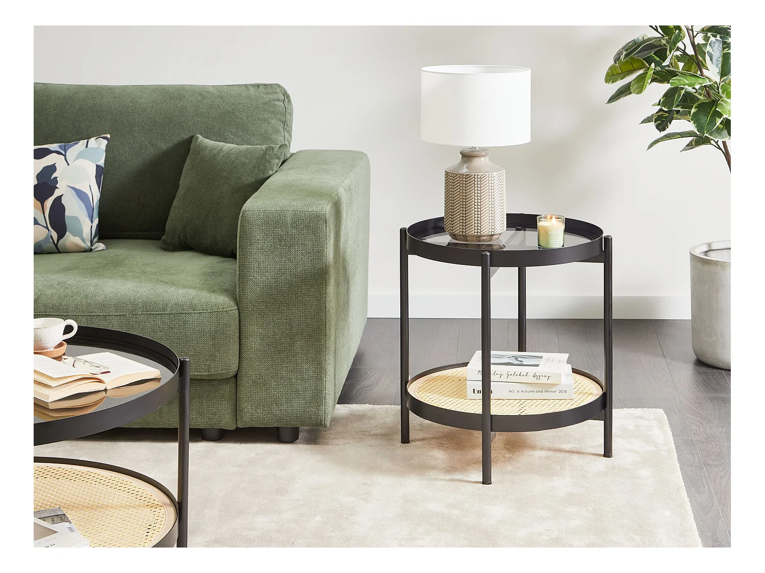 Table d'appoint RENO Métal Noir