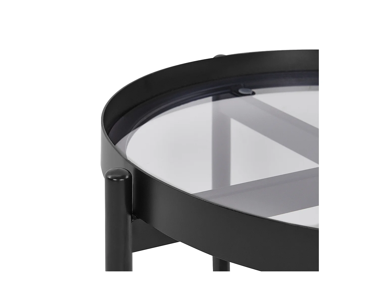 Table d'appoint RENO Métal Noir