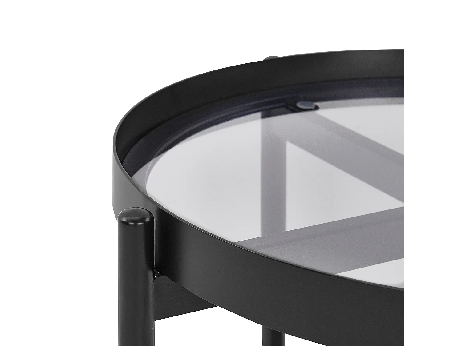 Stolik pomocniczy RENO Metal Czarny