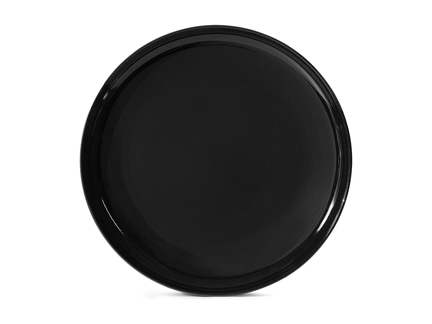 Service de table - Service vaisselle - avec Bol 18 pièce - Noir Brillant - VICTO