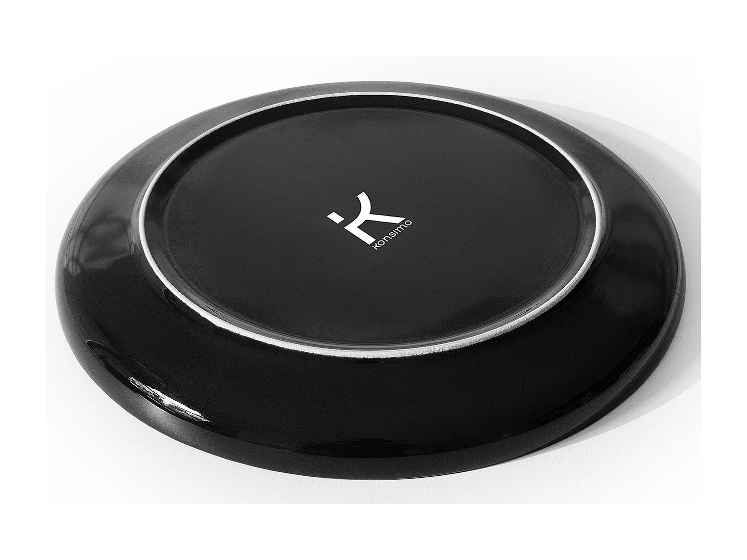 Service de table - Service vaisselle - avec Bol 18 pièce - Noir Brillant - VICTO