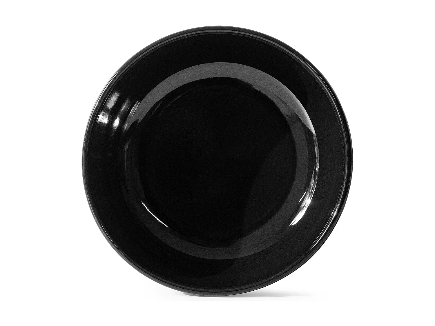 Service de table - Service vaisselle - avec Bol 18 pièce - Noir Brillant - VICTO