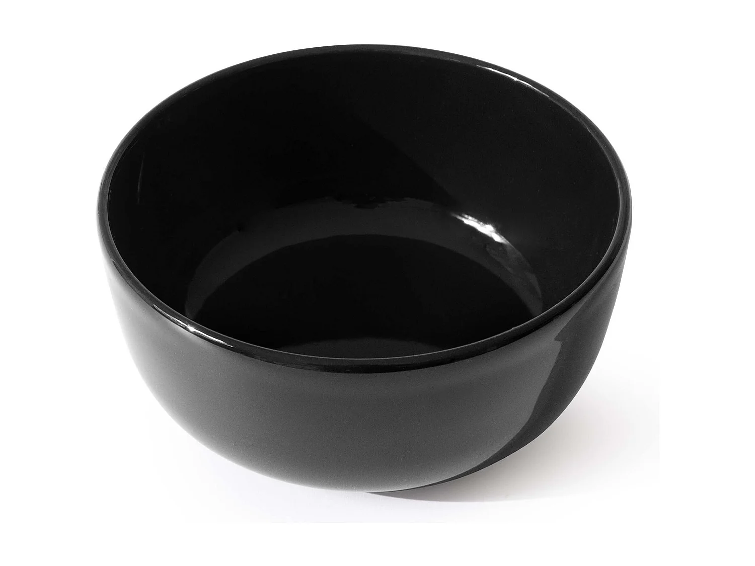 Service de table - Service vaisselle - avec Bol 18 pièce - Noir Brillant - VICTO