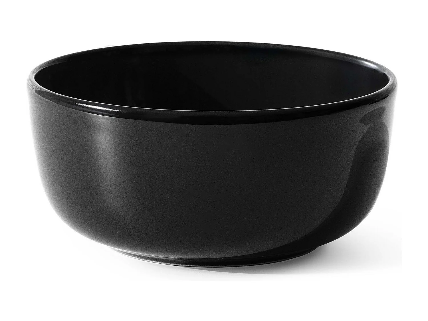 Service de table - Service vaisselle - avec Bol 18 pièce - Noir Brillant - VICTO