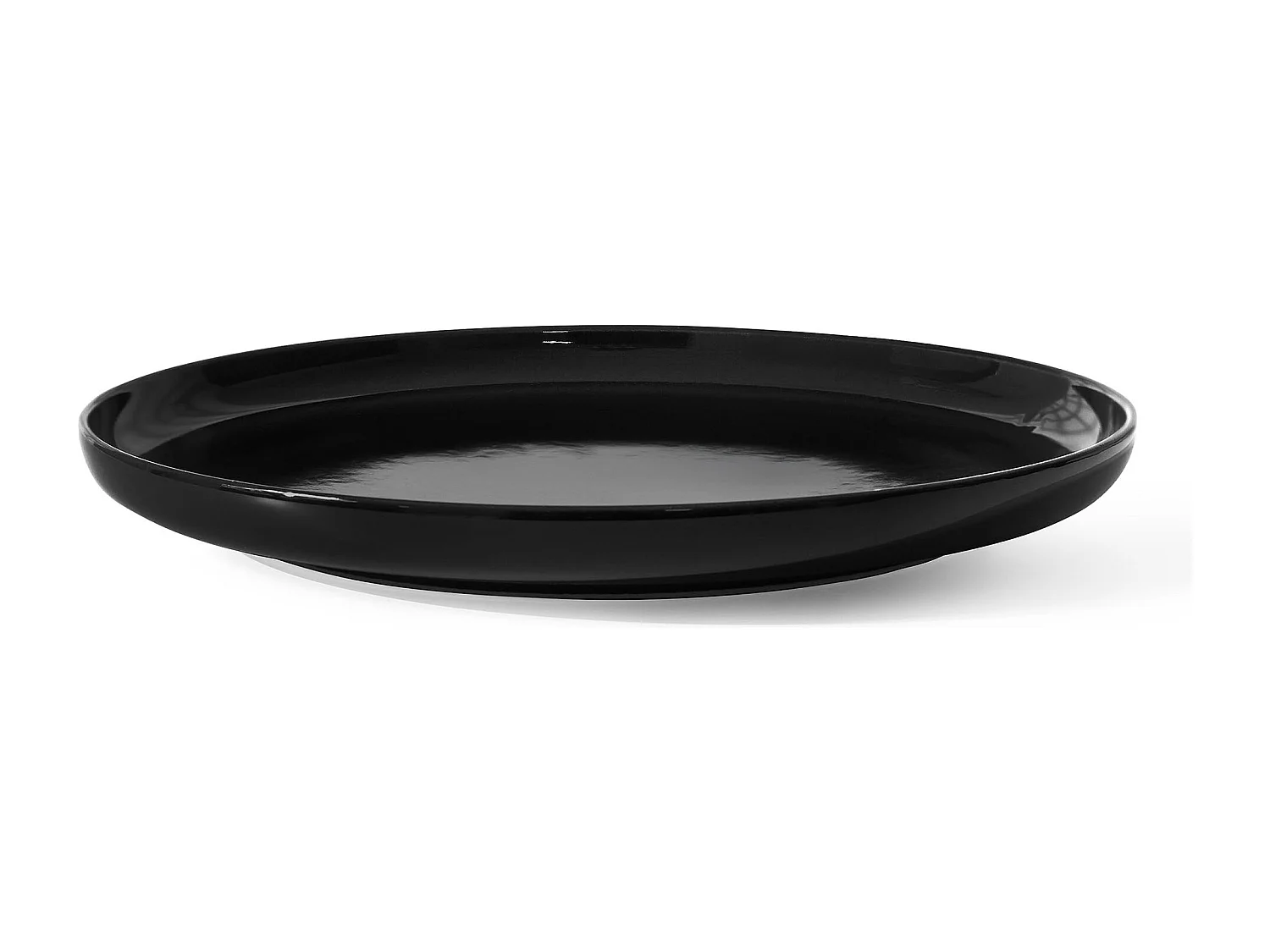 Set de assiettes à dessert 6 personnes 6 pièces - Noir Brillant - VICTO