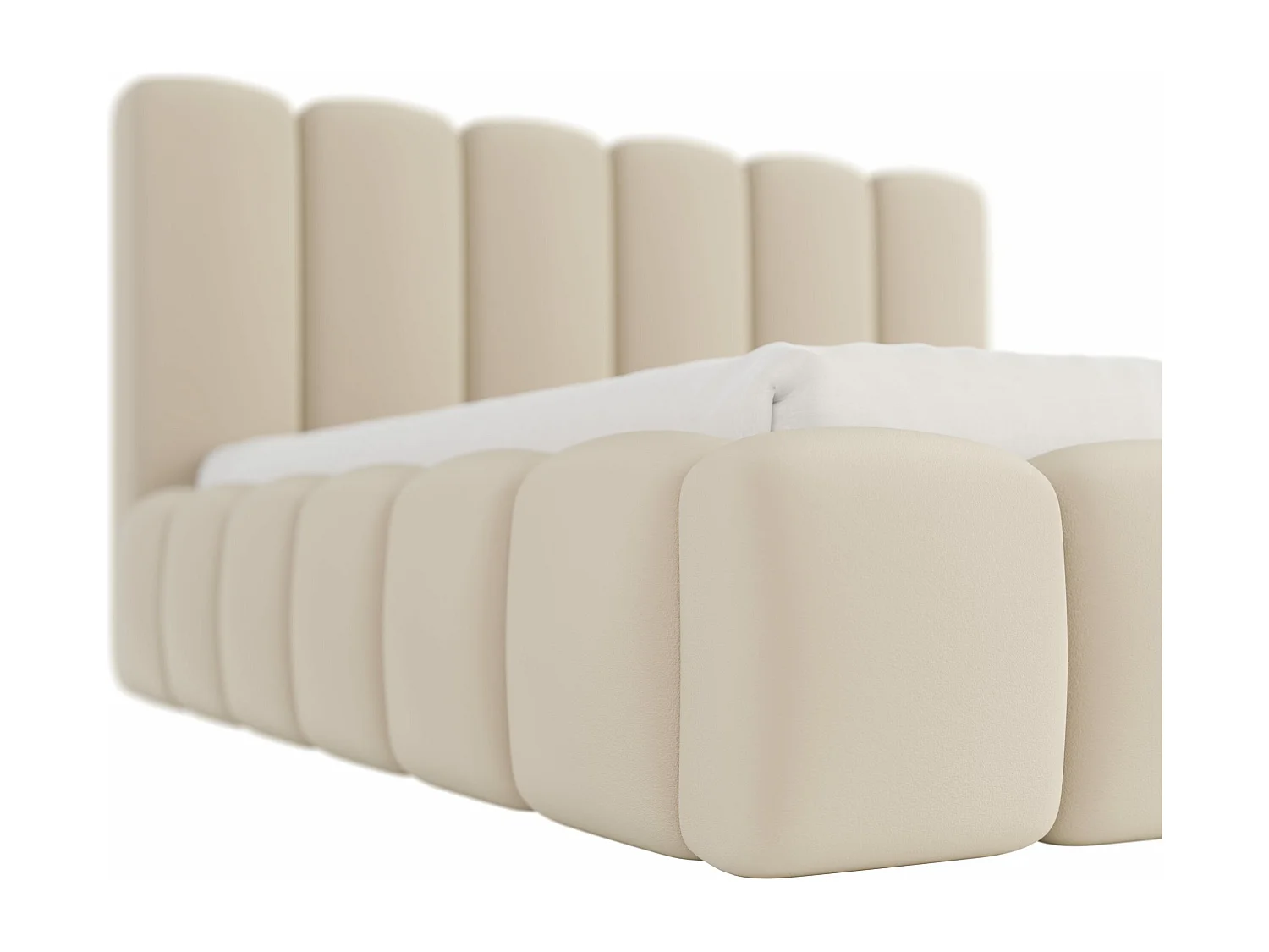 LIT CAPITONNÉ Svenstorp Beige 140x200 cm