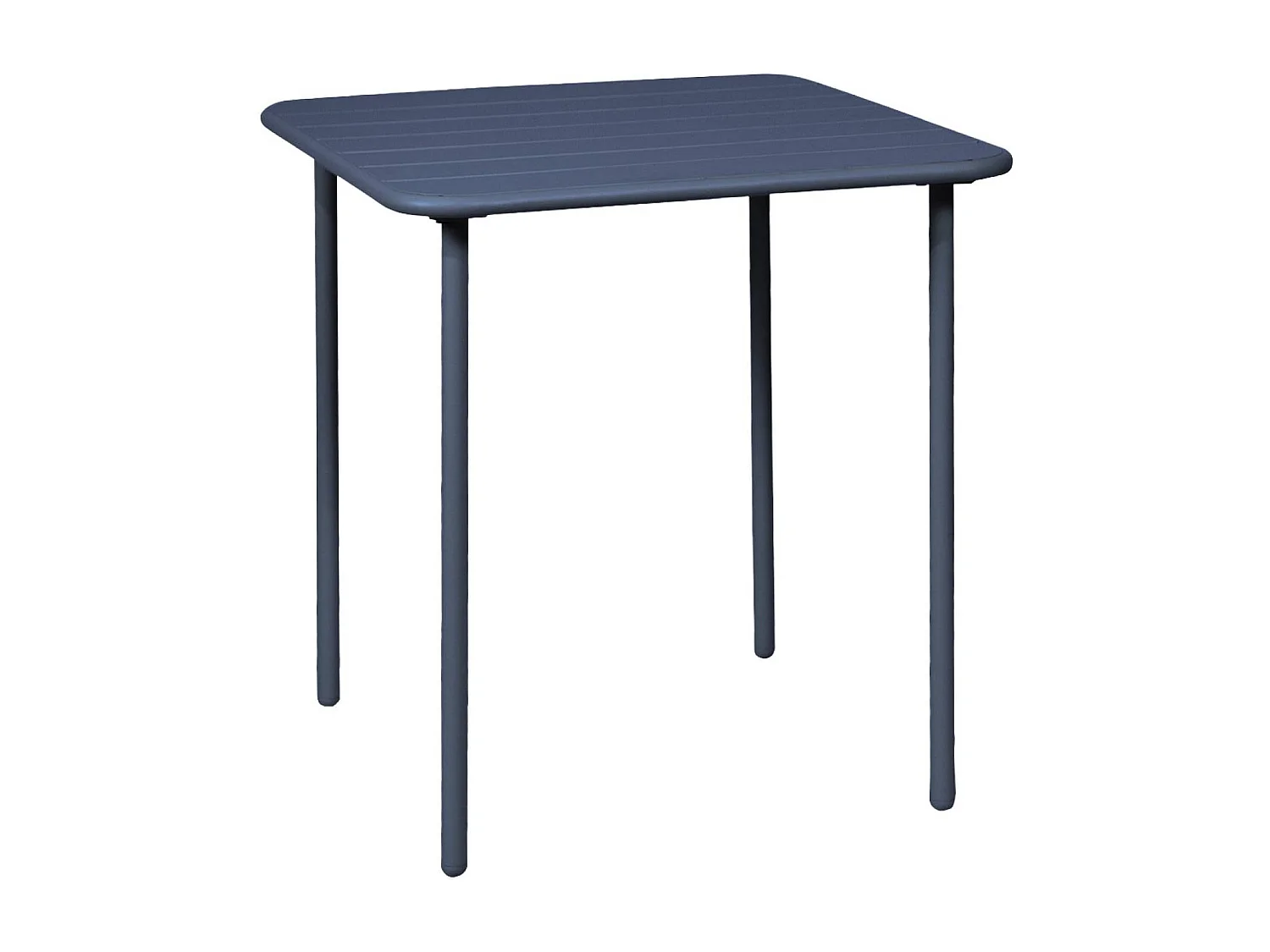 Tavolo da giardino bistrot in metallo 2 posti, 70cm, blu navy