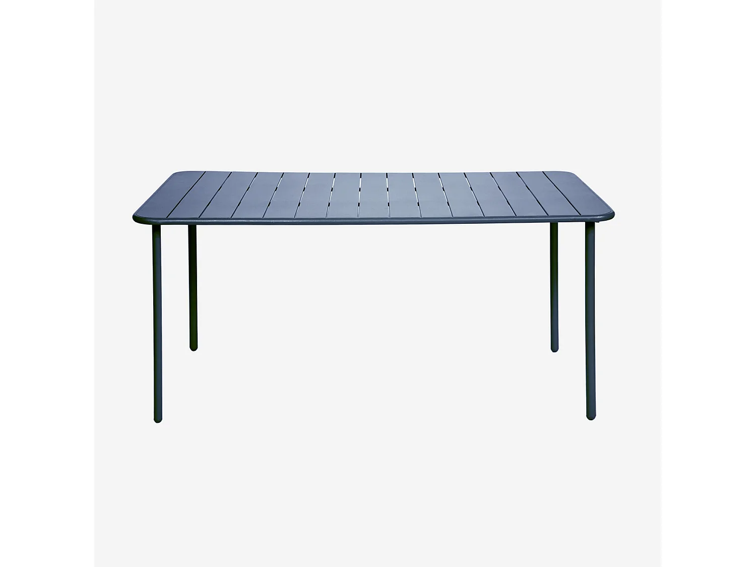 Mesa de jardín de metal de 6-8 plazas azul marino