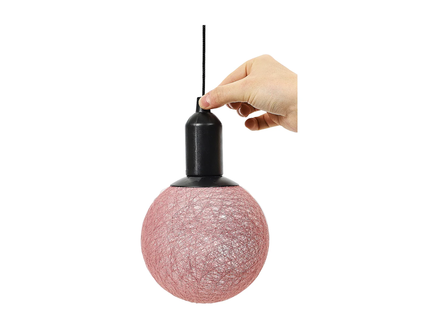 Lampe Suspension à Led "Boule" 30cm Rose