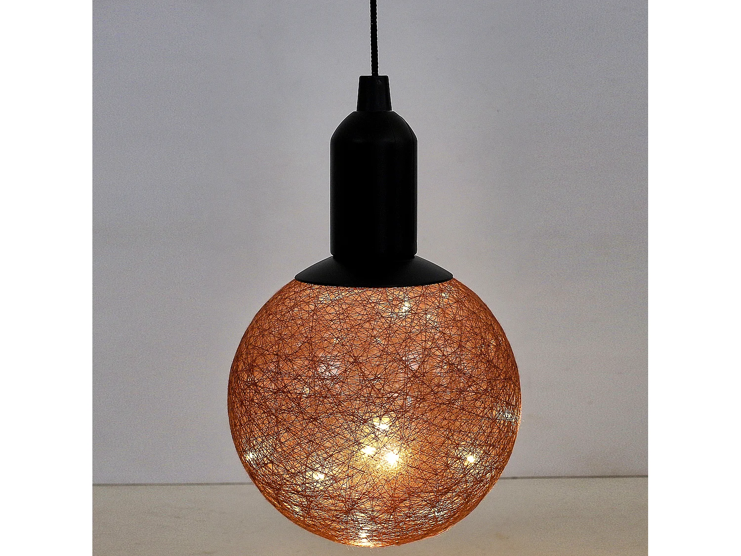 Lampe Suspension à Led "Boule" 30cm Rose