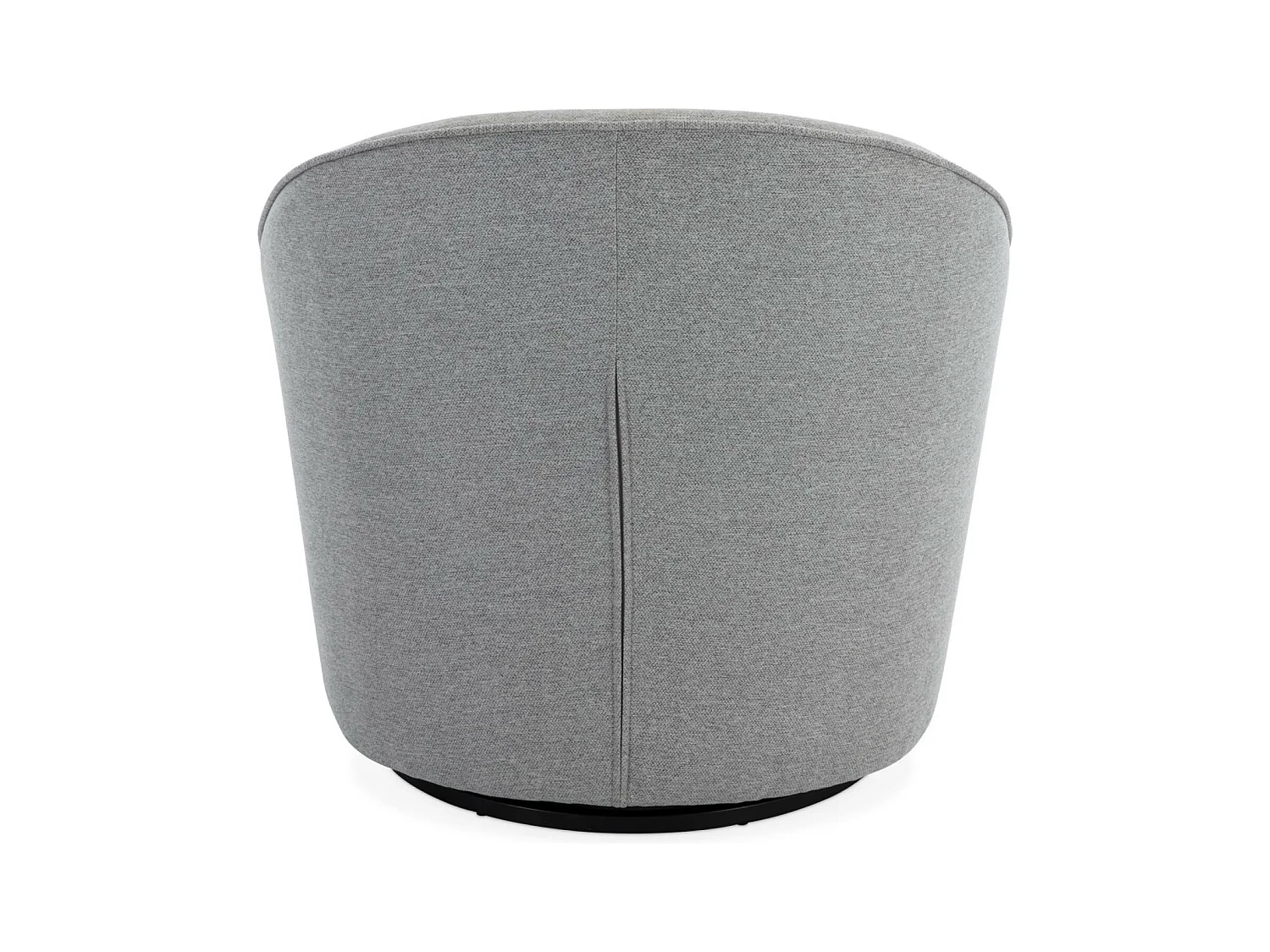 Sillón giratorio de tela 360º con cojín gris claro