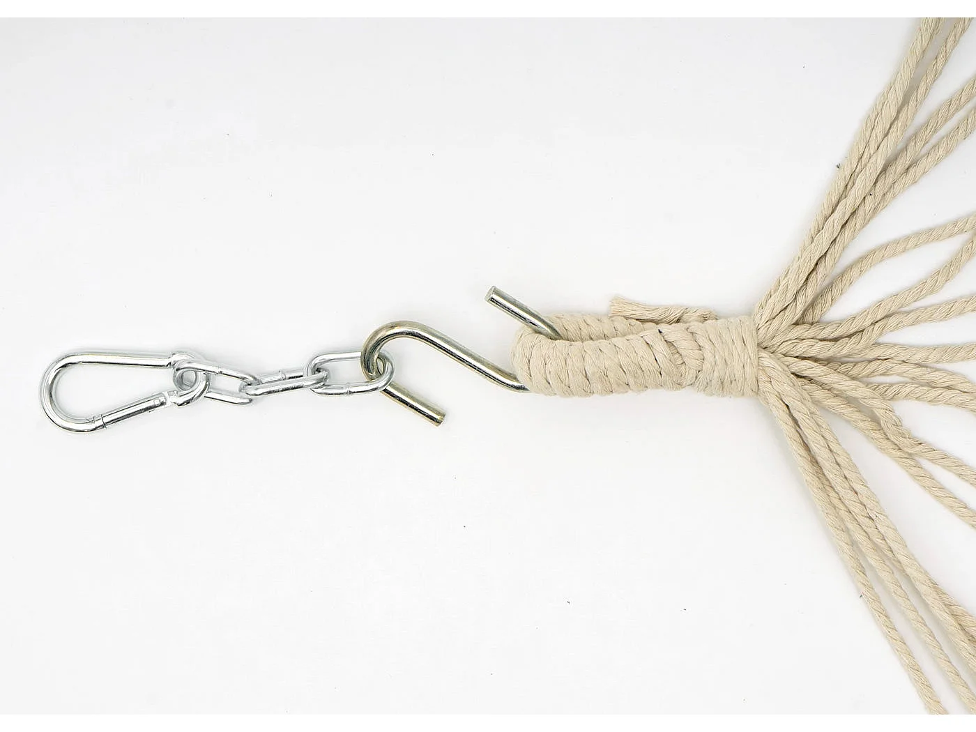 Hamac balançoire suspendue jusqu'à bois blanche 420 x 150 x 220 cm 04_0003392