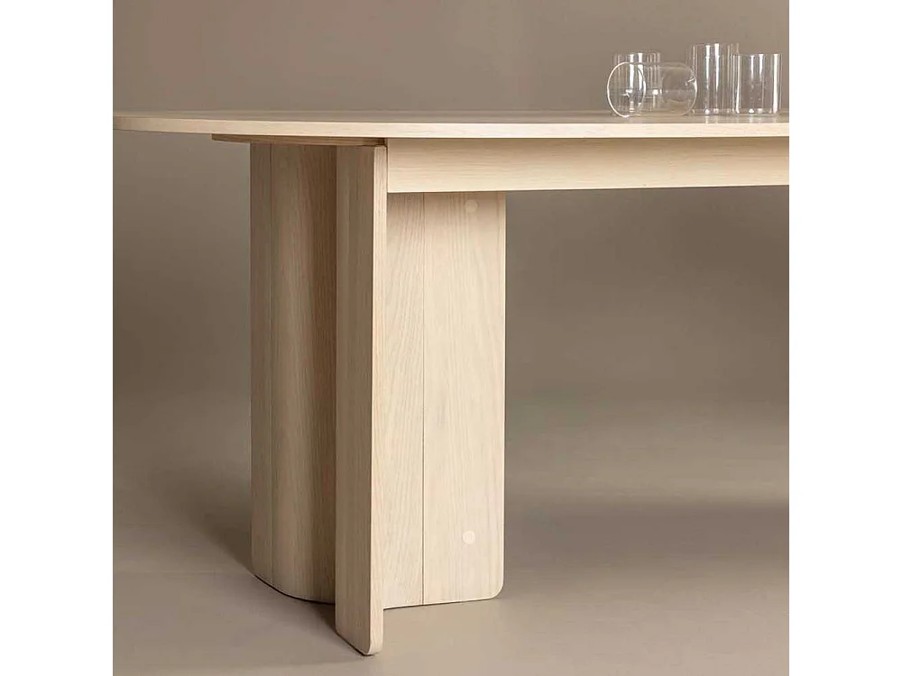 Table à Manger Design "Tyreso" 220cm Naturel