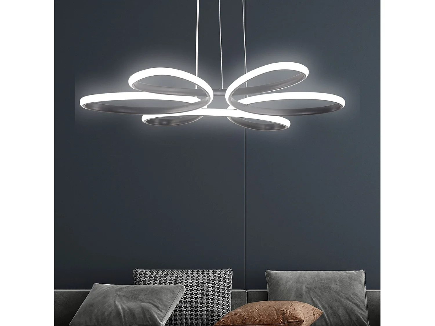 Suspension noire MARGAUX