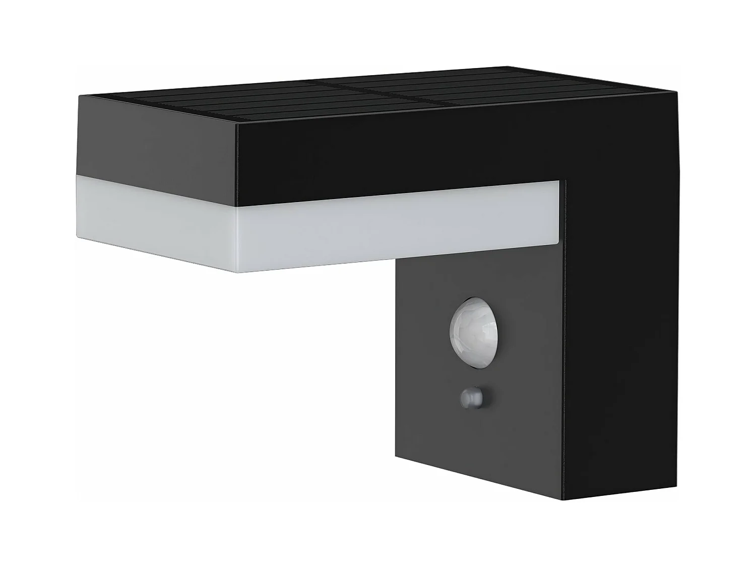 Applique murale solaire CENOVA Noir Plastique