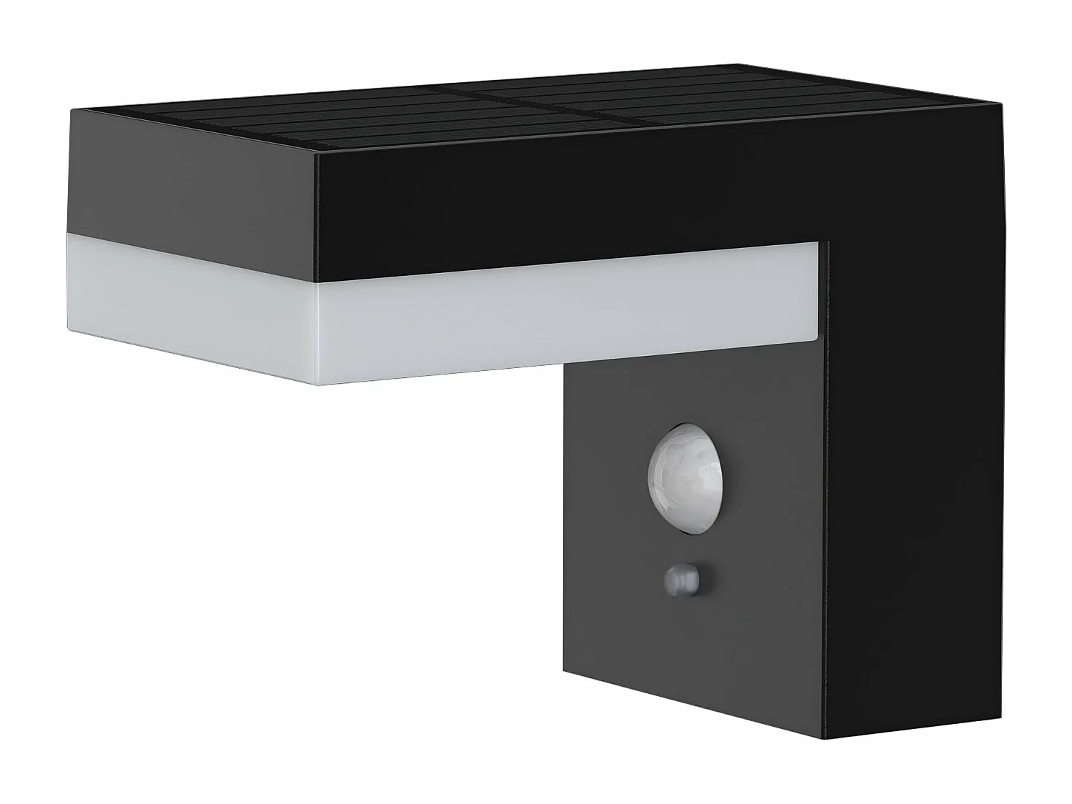 Applique murale solaire CENOVA Noir Plastique