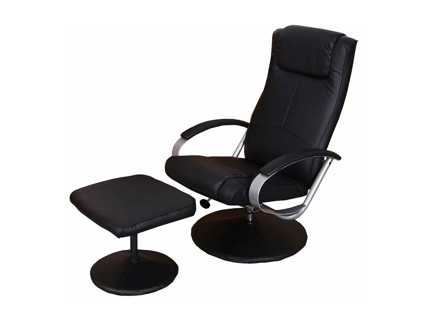 Fauteuil lounge TV relax noire 83 x 68 x 101 cm 04_0003630