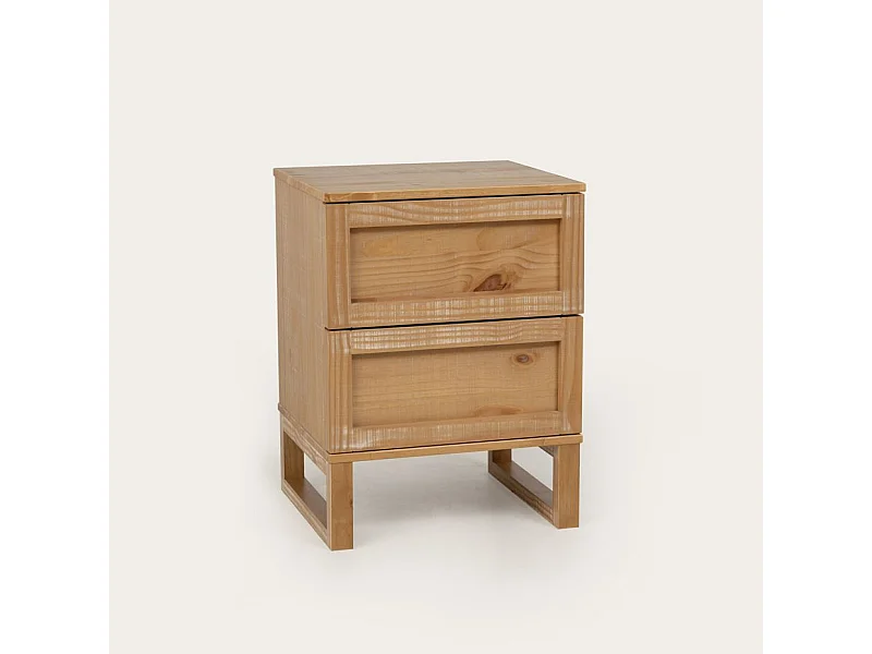 Comodino legno massiccio di araucaria HAITI 40x60