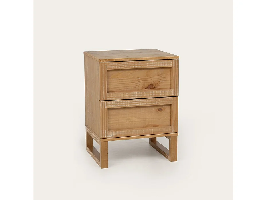 Comodino legno massiccio di araucaria HAITI 40x60