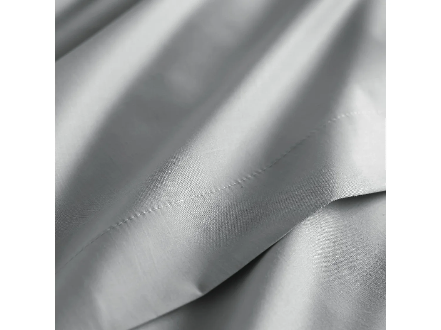 Drap housse coton percale bonnet 40 cm Galet 160x190- SOMEO - MORPHEE