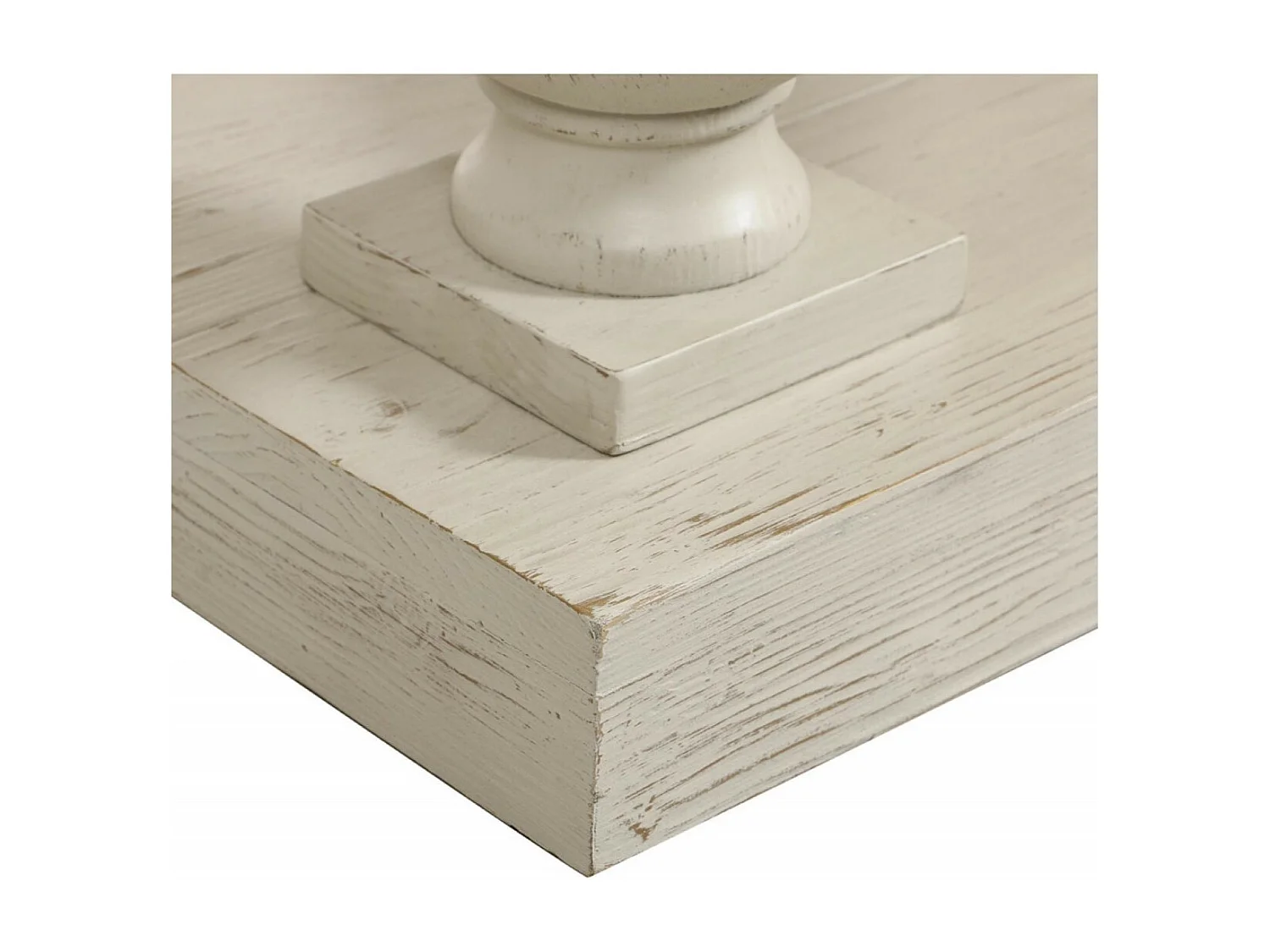 Table basse rectangulaire Bois Blanc - Héritage Interior's