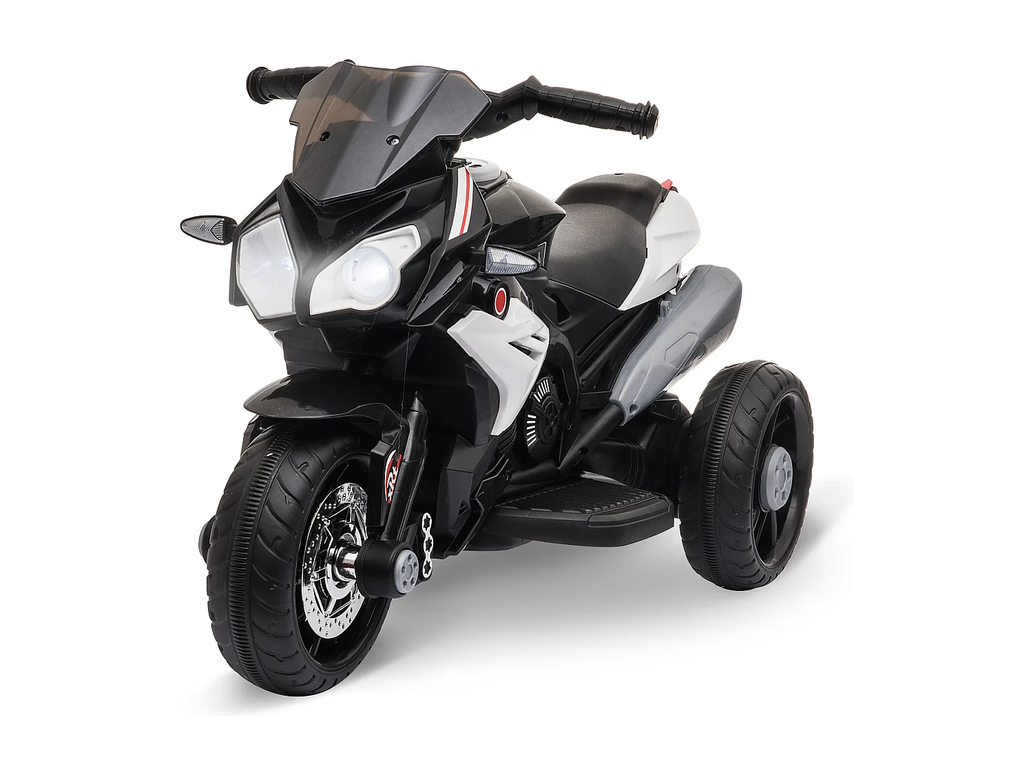 Moto électrique pour enfants 3 roues 6 V 3 Km/h effets lumineux et sonores noir