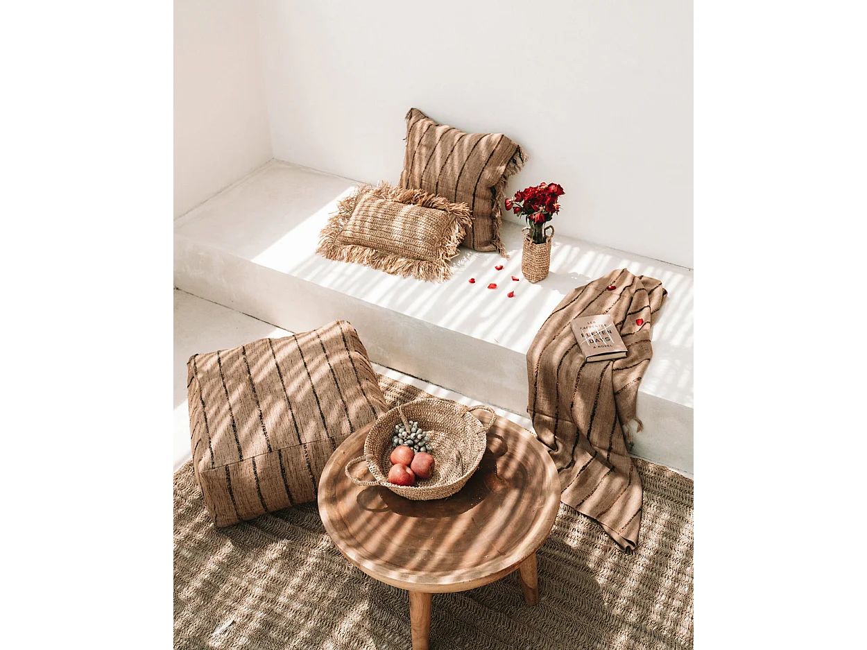 Das s'il vous Plaid - Beige Schwarz