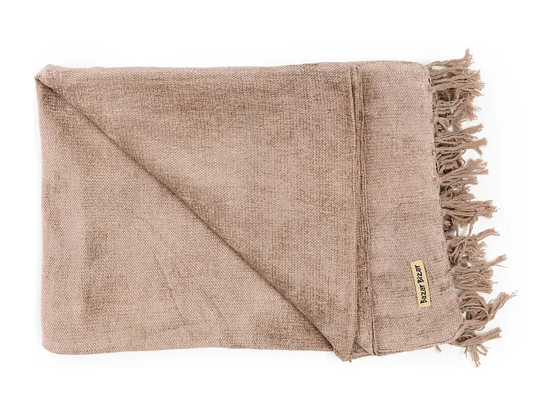 Manta de Veludo Cinza com Franjas - Confortável e Luxuosa